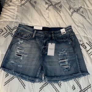 Judy Blue Distressed Jean Shorts Size Large